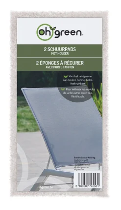 2 witte reinigingspads|ohgreen