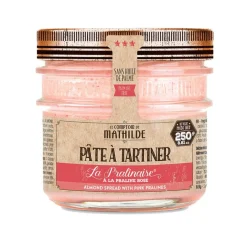 Amandelpasta met roze pralines|ohgreen Online