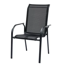 Armstoel Blacksun aluminium en textileen|ohgreen