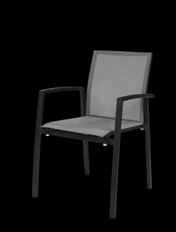 Armstoel Grant zilver grijs/charcoal|ohgreen Hot