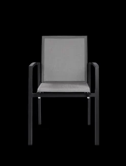 Armstoel Grant zilver grijs/charcoal|ohgreen Hot