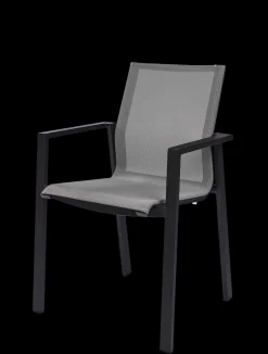 Armstoel Norris antraciet/zilver|ohgreen Outlet