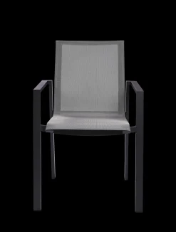 Armstoel Norris antraciet/zilver|ohgreen Outlet