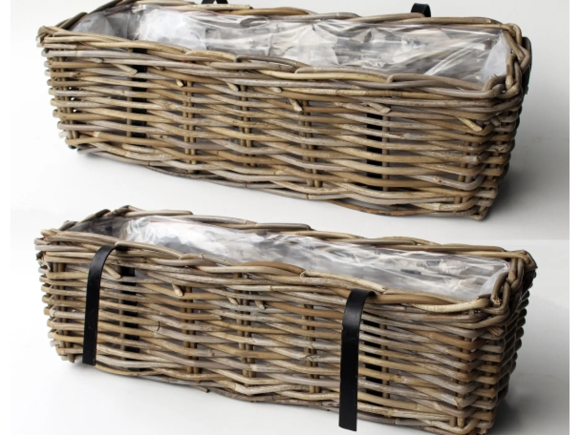 Balkonbak rotan antiekgrijs|ohgreen