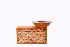 Barbecue Island d88cm met grote houtopslag|ohgreen Online