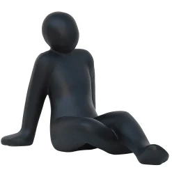 Beeld zittende vrouw fiberterrazzo 35,5cm|ohgreen