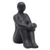 Beeld zittende vrouw fiberterrazzo 26,5cm|ohgreen Discount