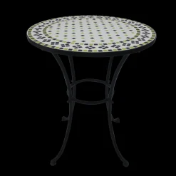 Bistrotafel Rodin d60cm mozaiek groen/zwart/wit|ohgreen Online
