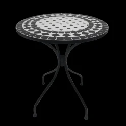 Bistrotafel Rodin d60cm mozaiek zwart/wit|ohgreen New
