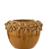 Bloemp bloem keramiek oker l (21x21x16cm)|ohgreen New