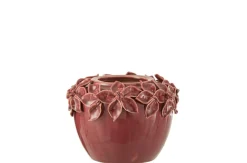Bloemp bloem keramiek roze s (17x17x13cm)|ohgreen Online