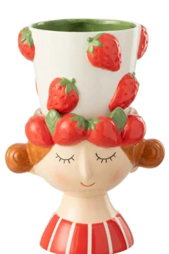 Bloempot 2 delen aardbei meisje dolomiet|ohgreen Best