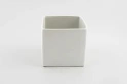BLOEMPOT VIERKANT BASIC MINI Ø 11CM MAT WIT|ohgreen