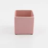 BLOEMPOT VIERKANT BASIC MINI Ø 7CM MAT ROZE|ohgreen