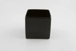 BLOEMPOT VIERKANT BASIC MINI Ø 7CM MAT ZWART|ohgreen Hot