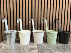 Bloempot zink met haak 5 kleuren|ohgreen Clearance
