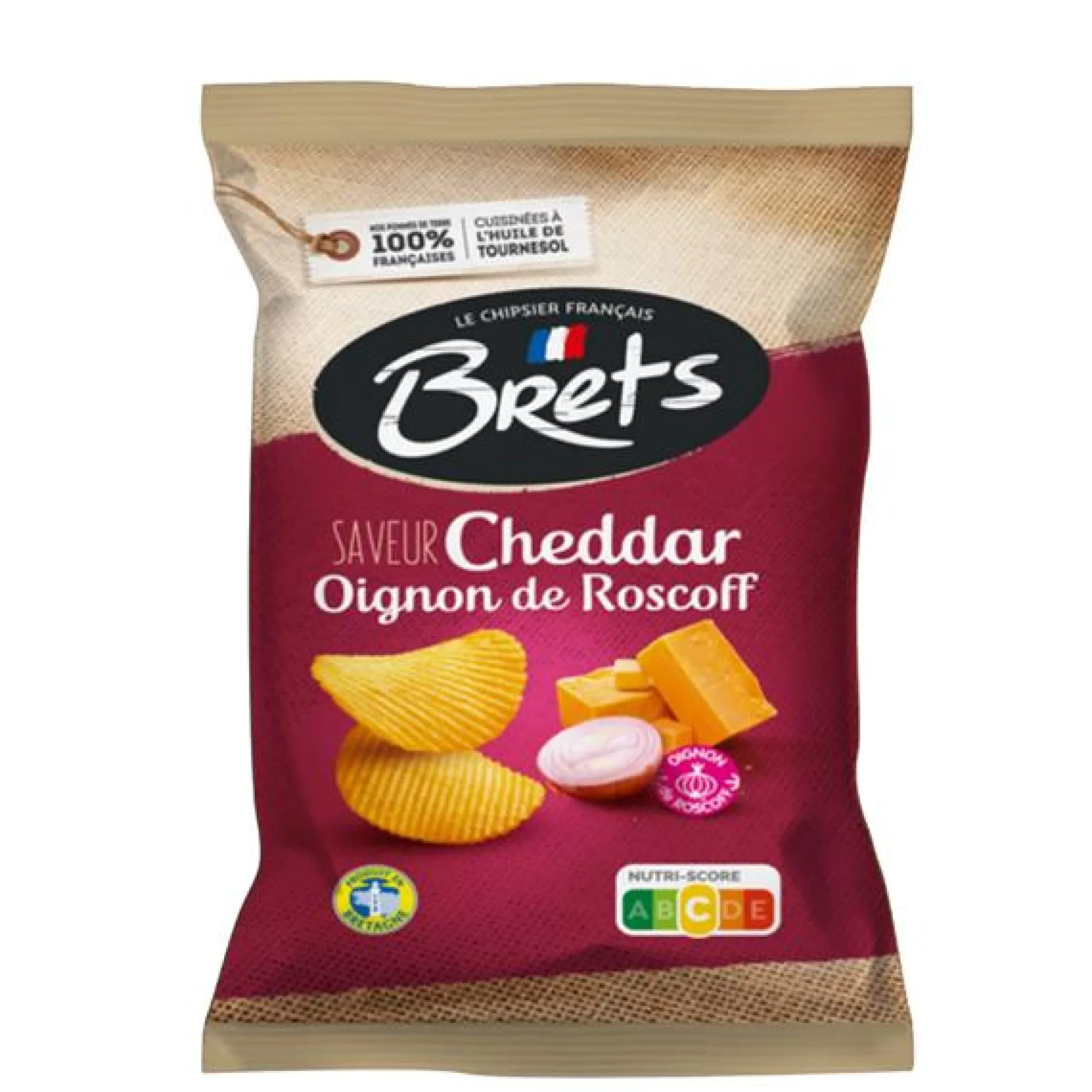 Brets chips met cheddar kaas & roscoff uien smaak|ohgreen New