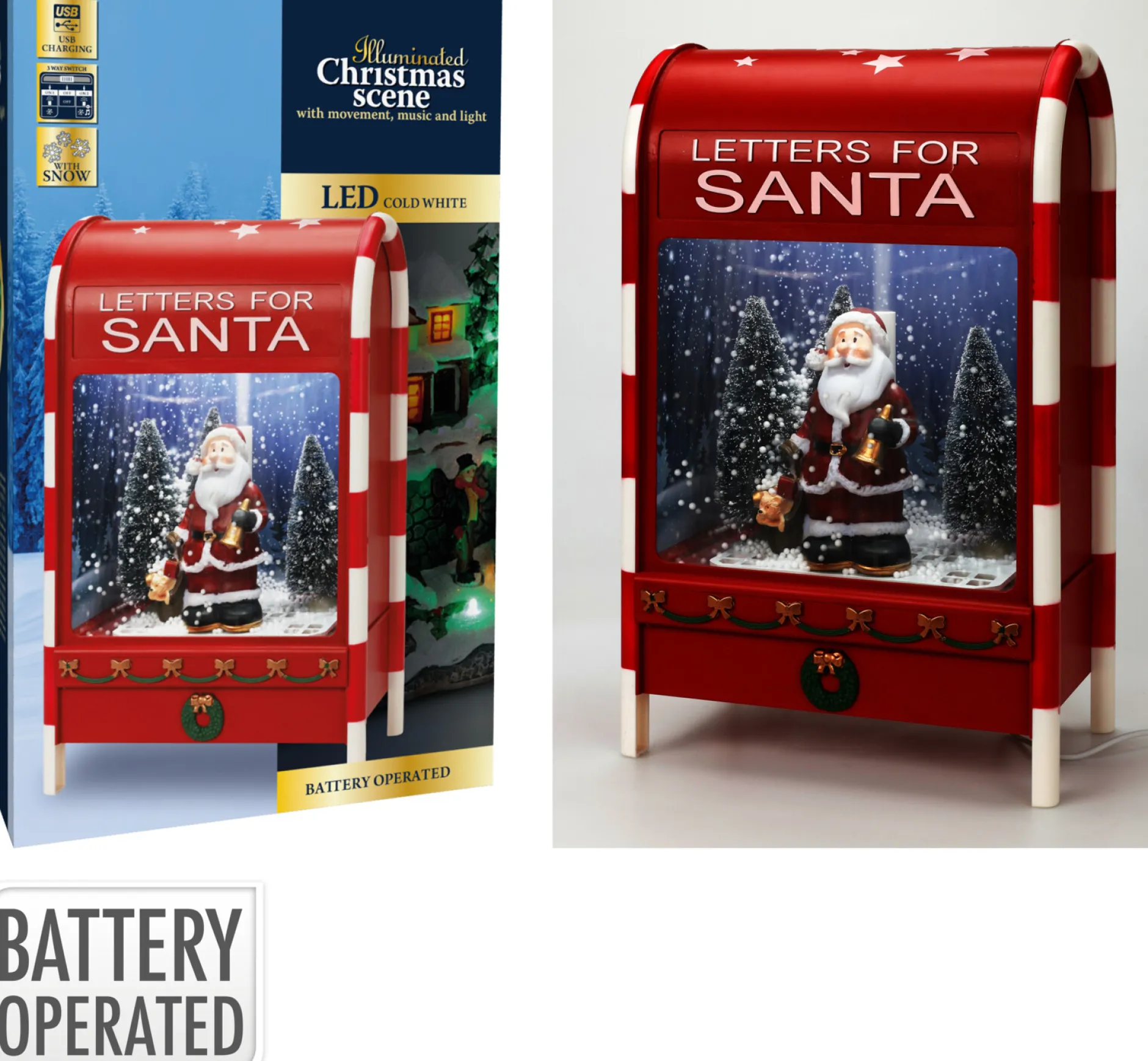 Brievenbus led sneeuw muziek|ohgreen New