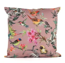 Buitenkussen vogels oud roze 45x45cm|ohgreen New
