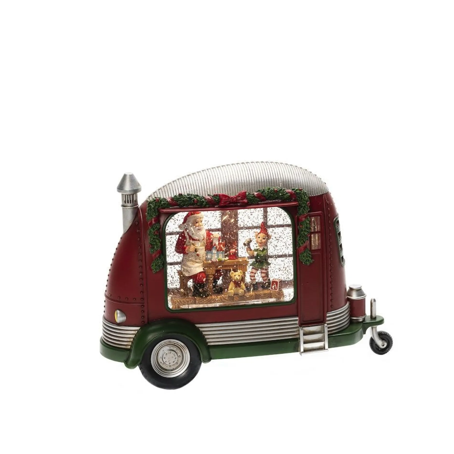 Caravan met kerstman die speelgoed repareert|ohgreen Discount
