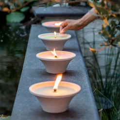 Citronellakaars in witte schaal - Ginger Love|ohgreen Clearance