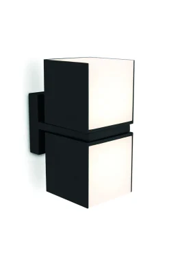 Cuba wandlamp met 2 lichkoppen mat zwart led 24.4w|ohgreen