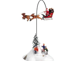 De kerstman komt naar de stad, met 4,5v adapter|ohgreen Sale