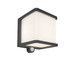 Doblo solar wandlamp met sensor antractiet grijs led 7.5w|ohgreen Discount