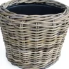 Drypot rotan rond grijs|ohgreen