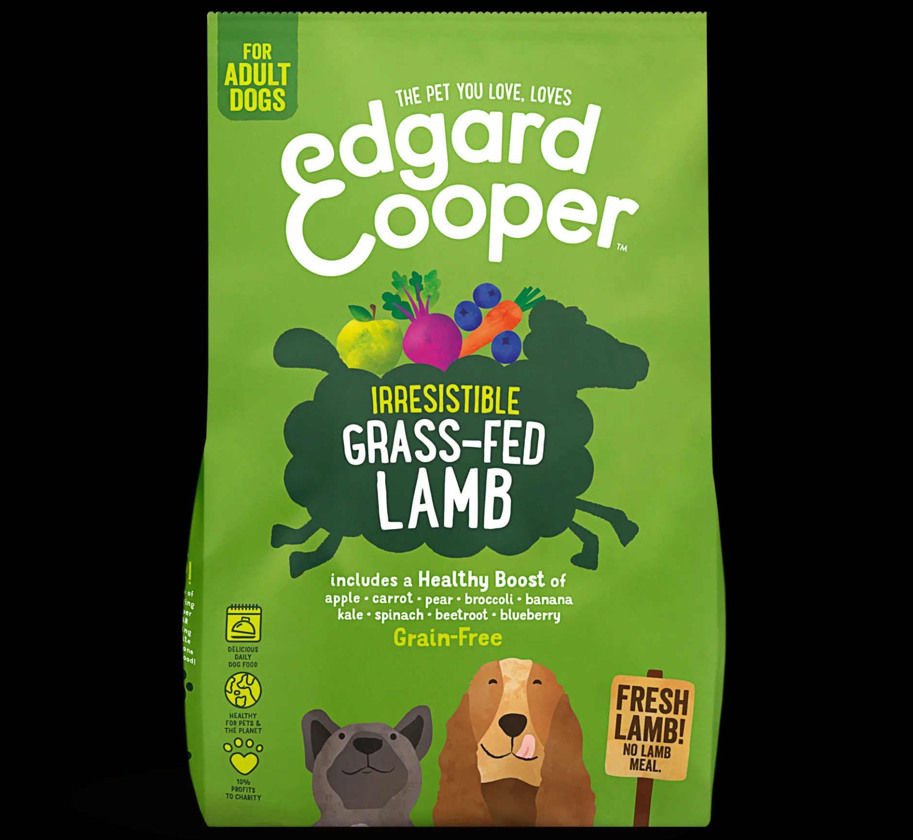 Edgard & cooper, hondenbrokken voor adult met lam, 2.5g|ohgreen Sale