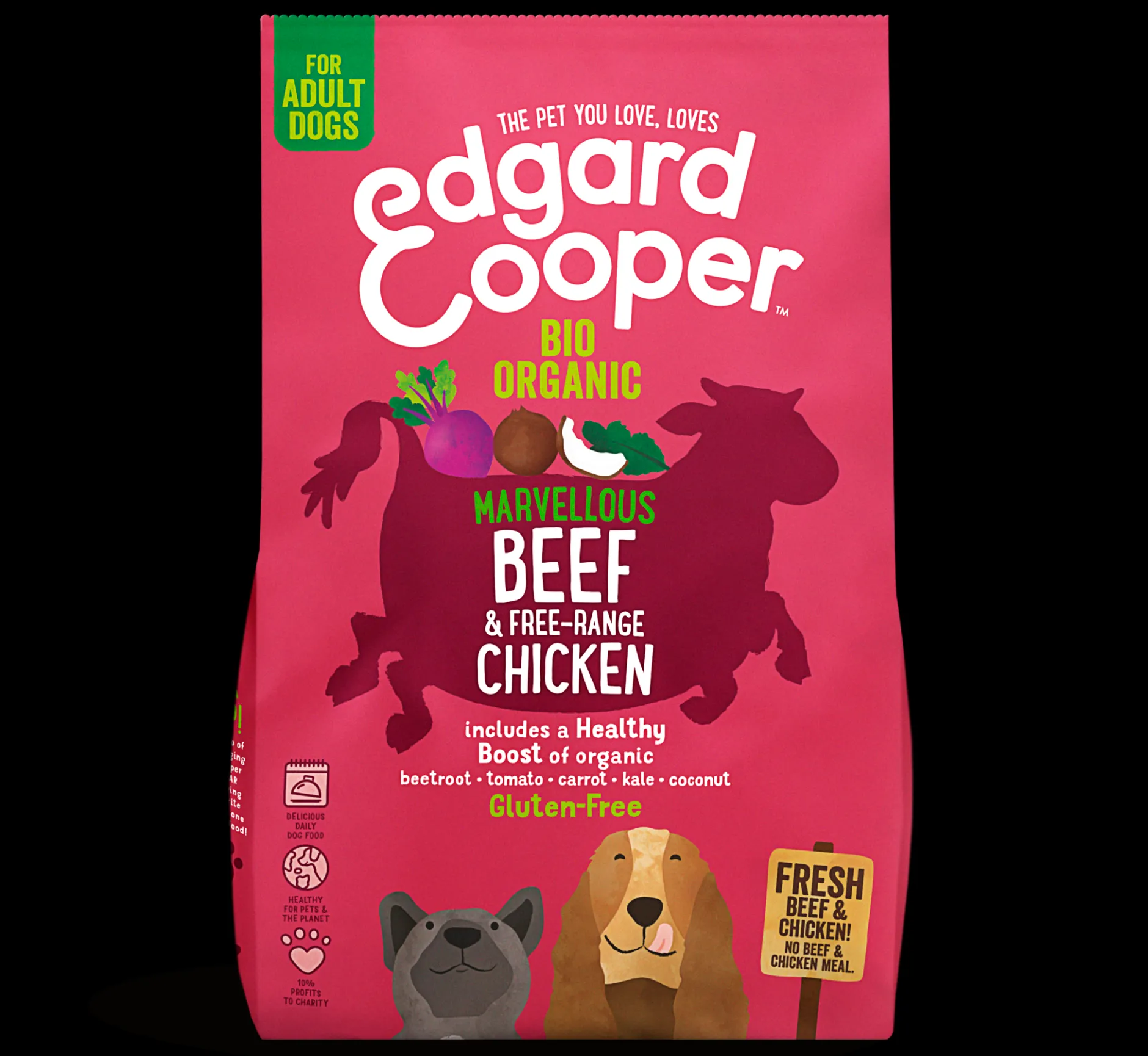 Edgard & cooper, hondenbrokken voor adult met rund en kip, 700g|ohgreen Clearance