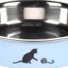 Eetpot kat kena blauw 11,5cm 160ml|ohgreen Online