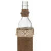 Fles decoratie met schelpen glas bruin|ohgreen Online