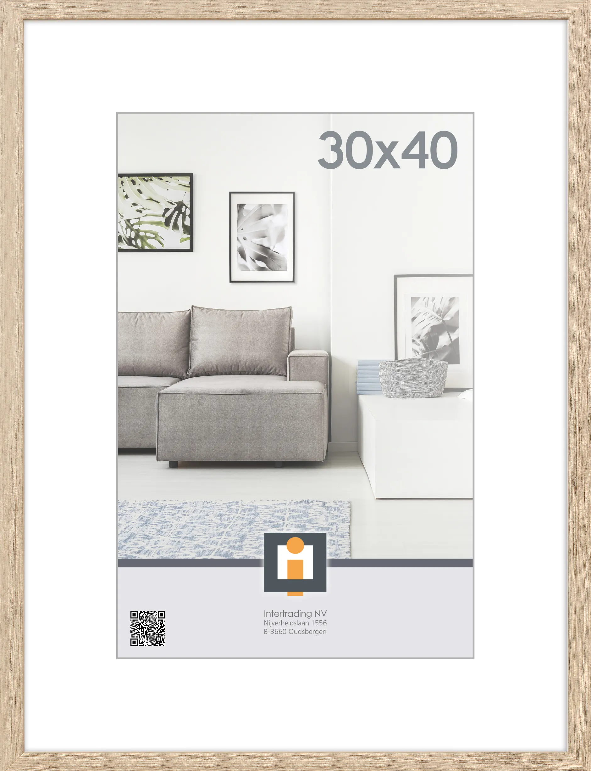 fotolijst livorno vintage eik 30x40 cm|ohgreen