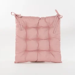 Gewatteerd stoelkussen oud roze 38x38cm|ohgreen Online