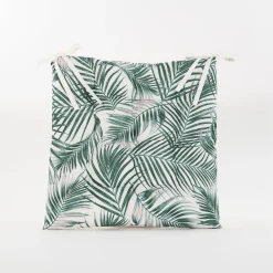 Gewatteerd stoelkussen palm blad 38x38cm|ohgreen Hot