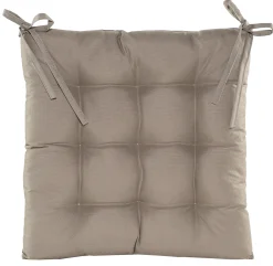 Gewatteerd stoelkussen taupe 38x38cm|ohgreen Hot
