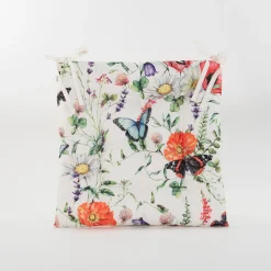 Gewatteerd stoelkussen weidebloem 38x38cm|ohgreen Outlet