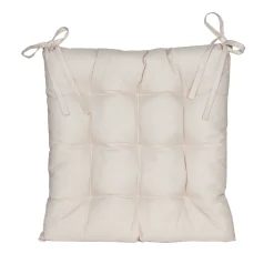 Gewatteerd stoelkussen zand 38x38cm|ohgreen