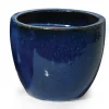 Glazed egg pot blue d23h19|ohgreen Clearance