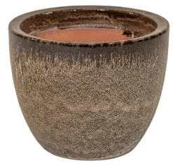 Glazed egg pot falling brown|ohgreen Clearance