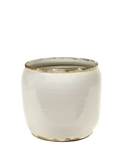 Glazed shades Pot costa s white d18,5h19|ohgreen Discount