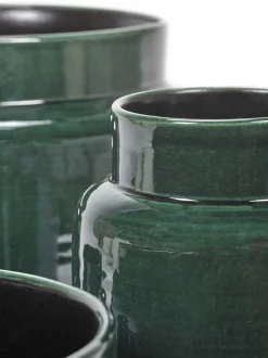 Glazed shades Sierpot l40xb40xh36,5 d.groen|ohgreen Hot