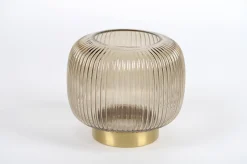 Glazen vaas linjo brown|ohgreen