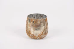 Glazen votief old rust|ohgreen Sale