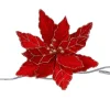 Glitter poinsettia bloemclip|ohgreen Best