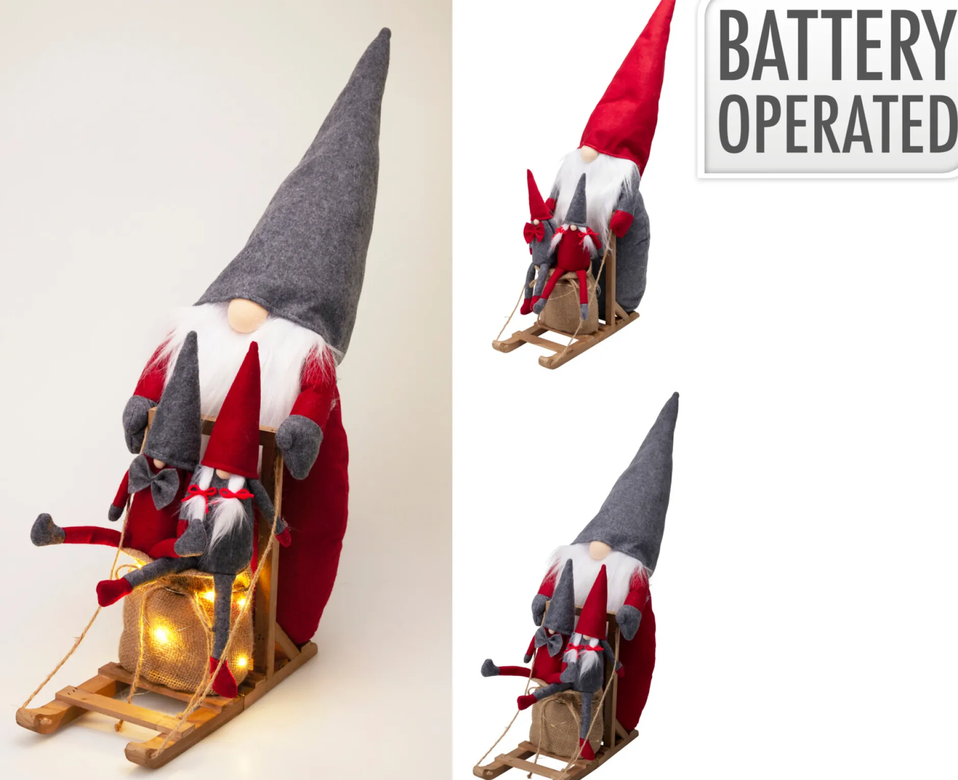 Gnome op wagen 50cm led|ohgreen Outlet