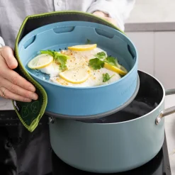 Green pan steamy blue 24cm|ohgreen