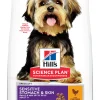 Hill's science plan adult sensitive stomach & skin small & mini hondenvoer kip 3kg|ohgreen