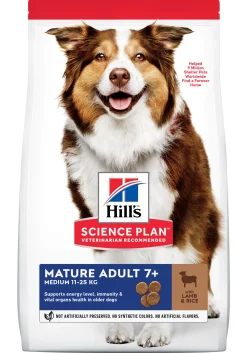 Hill's science plan mature adult medium hondenvoer lam & rijst 2,5kg|ohgreen